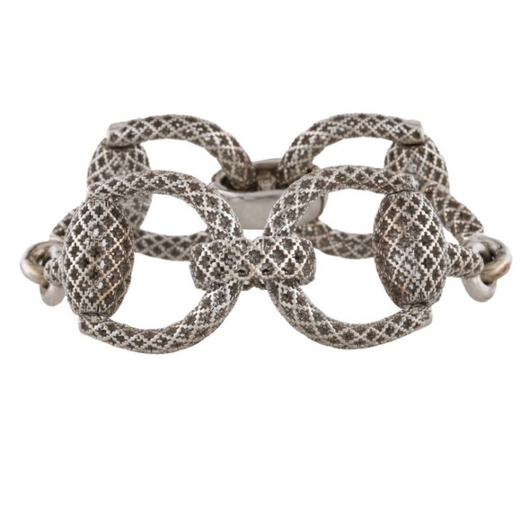 Gucci Sterling Silver Horsebit Diamantissima Bracelet - Picture 11 of 16